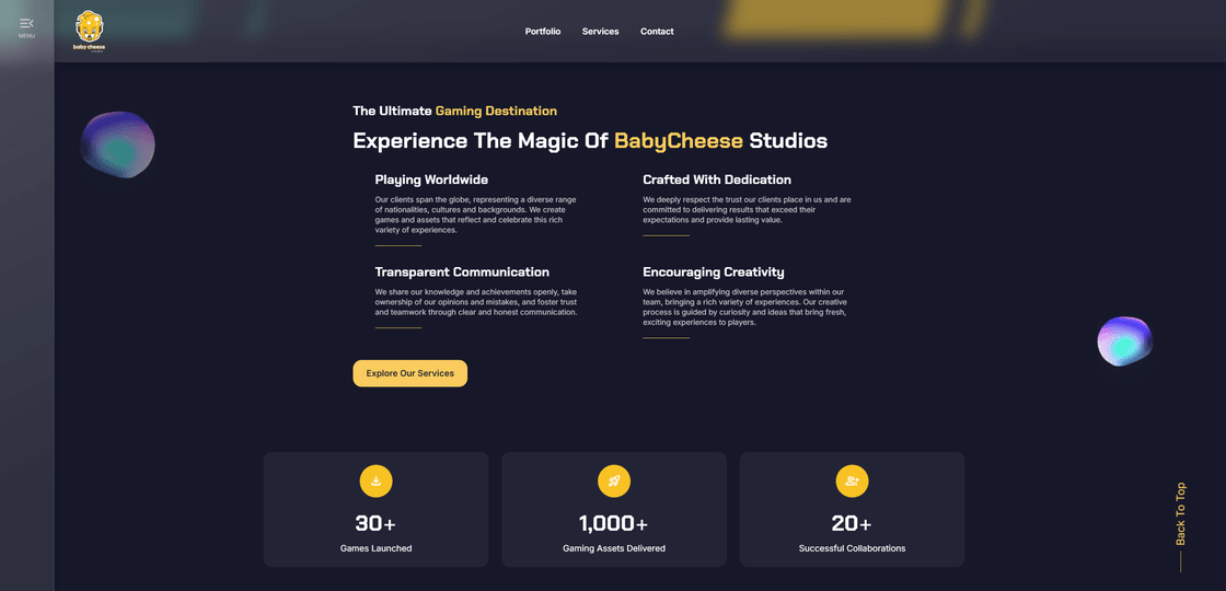 BabyCheese Features Page